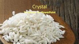  Presentation with spoon - Slide set with glutinous-rice-on-the-wooden background and a tawny brown colored foreground