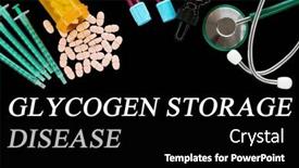  Presentation with glycogen - Presentation theme with glycogen-storage-disease-text background and a black colored foreground