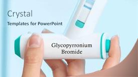  Presentation with lama - Presentation featuring glycopyrronium-bromideeformoterol-fumarate-dihydrate and a sky blue colored foreground