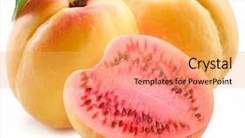  Presentation with computer engineering - Cool new PPT theme with gm - flesh apricot cut ripe watermelon backdrop and a yellow colored foreground