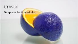  Presentation with gmo - Audience pleasing PPT theme consisting of gmo-orange-with-blue-peel backdrop and a white colored foreground