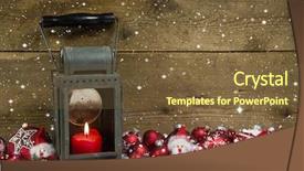  Presentation with candle christmas - Audience pleasing slide deck consisting of gnome - christmas lantern with red candle backdrop and a tawny brown colored foreground
