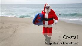  Presentation with sinterklaas - Colorful slides enhanced with gnome - surfing santa claus saint nicholas backdrop and a light gray colored foreground