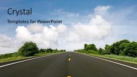  Presentation with springing ahead - Cool new slides with go ahead backdrop and a teal colored foreground