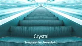  Presentation with stairway - Audience pleasing PPT theme consisting of adding balls of cookie dough to a baking sheet from a bowl of raw mixture backdrop and a coral colored foreground