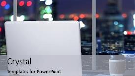  Presentation with flower office desk table - Amazing slides having go electronic - laptop on table in office backdrop and a light gray colored foreground