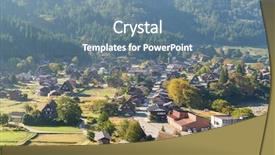  Presentation with traditional food preservation - Cool new theme with go greenery - traditional japanese shirakawago village backdrop and a seafoam green colored foreground