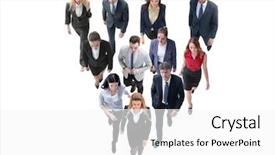  Presentation with sales forecast people behind success - Audience pleasing PPT layouts consisting of go meeting - going business people behind backdrop and a white colored foreground