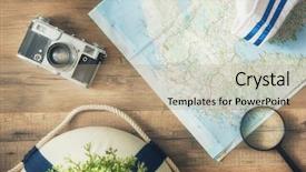  Presentation with adventure - Slides having go on an adventure background and a coral colored foreground