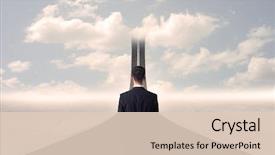  Presentation with what is thing used in looking for far object - Slide set featuring go stop sign - businessman looking at 3d road background and a lemonade colored foreground