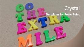  Presentation with extra mile - Amazing PPT layouts having go the extra mile backdrop and a gray colored foreground