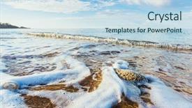  Presentation with goa - Beautiful presentation theme featuring goa coastline - fantastic view of the azure backdrop and a light blue colored foreground