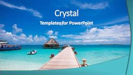  Presentation with goa - Colorful theme enhanced with goa coastline - tropical seascape backdrop and a teal colored foreground