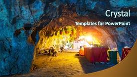  Presentation with goa - Amazing PPT theme having goa giri putri hindu temple backdrop and a ocean colored foreground