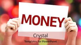  Presentation with goal - PPT layouts featuring goal emplates - money card with colorful background background and a coral colored foreground
