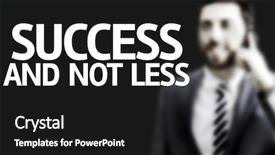  Presentation with goal image - Colorful PPT theme enhanced with goal therapy - business man with the text backdrop and a  colored foreground