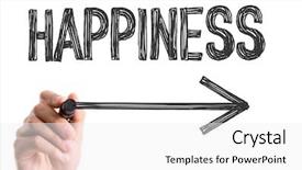  Presentation with marker - Cool new slide deck with goal therapy - hand with marker writing backdrop and a white colored foreground