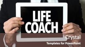  Presentation with coach - PPT theme with goal therapy - life coach background and a  colored foreground
