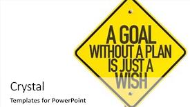  Presentation with life plan - Audience pleasing PPT layouts consisting of goal without a plan is backdrop and a white colored foreground