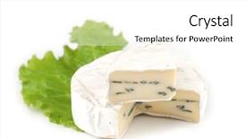  Presentation with blue cheese - Presentation featuring goat cheese isolated on white background and a  colored foreground