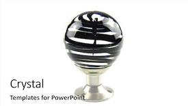  Presentation with doorknob - Audience pleasing PPT theme consisting of gob - glass doorknob backdrop and a white colored foreground