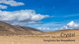  Presentation with tibet - Presentation enhanced with gobi - sheep in himalaya mountains background and a coral colored foreground