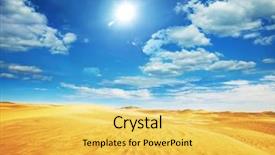  Presentation with desert - Beautiful PPT layouts featuring gobi-desert backdrop and a yellow colored foreground