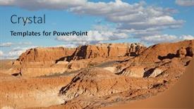  Presentation with utah - Presentation theme having goblin-state-park-near-hanksville background and a light blue colored foreground