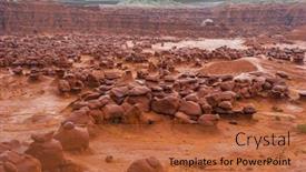  Presentation with utah - Presentation design with goblin-valley-is-a-scenic background and a red colored foreground