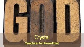  Presentation with word god - Amazing PPT layouts having god - isolated word in vintage backdrop and a tawny brown colored foreground
