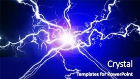  Presentation with god power - Amazing slides having god control - pure energy and electricity backdrop and a royal blue colored foreground
