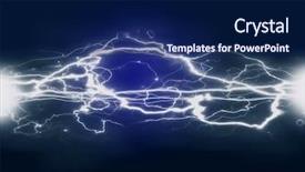  Presentation with god power - Audience pleasing slides consisting of god control - pure energy and electricity backdrop and a navy blue colored foreground