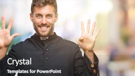  Presentation with palm sunday christian catholic - Cool new presentation theme with god count - young catholic christian priest man backdrop and a  colored foreground