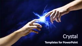  Presentation with creation god - Presentation design consisting of wat thum sua - tiger cave background and a tawny brown colored foreground