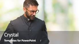  Presentation with catholic missa arwah - Cool new slide deck with god disease - adult hispanic catholic priest man backdrop and a  colored foreground