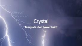  Presentation with thunderstorm - Slides having god evil - dark ominous clouds thunderstorm background and a ocean colored foreground