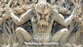  Presentation with statue of the virgin mary - Audience pleasing PPT theme consisting of god evil - monster stucco statue backdrop and a gray colored foreground