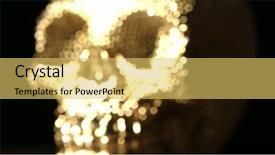  Presentation with evil - Amazing slides having god evil - occult ceremony with gold skull backdrop and a yellow colored foreground