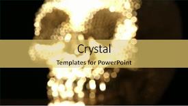  Presentation with gold medal ceremony - Theme consisting of god evil - occult ceremony with gold skull background and a yellow colored foreground