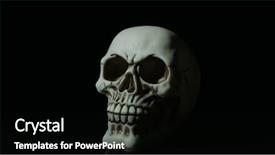  Presentation with evil - Slide deck consisting of god evil - occult ceremony with skull close background and a black colored foreground