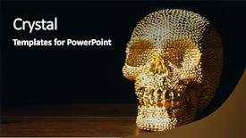  Presentation with evil - Slides featuring god evil - occult ceremony with skull close background and a black colored foreground