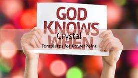  Presentation with god - PPT theme featuring god knows when card background and a coral colored foreground