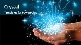  Presentation with 5 stars five star rating - Presentation design featuring god miracles - stars and magic in your background and a  colored foreground