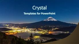  Presentation with mount fuji - Presentation consisting of god mountain - aerial mount fuji with kawaguchiko background and a ocean colored foreground