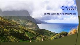  Presentation with amazing - Amazing theme having god mountain - amazing landscapes and nature backdrop and a sky blue colored foreground