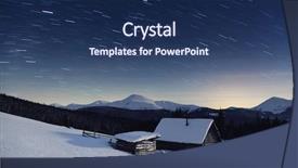  Presentation with astronomy night sky milky way - PPT theme with god new year - majestic milky way background and a navy blue colored foreground