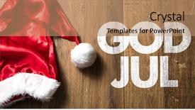  Presentation with swedish - Cool new theme with god new year - merry christmas in swedish backdrop and a  colored foreground