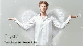  Presentation with god love - Presentation enhanced with god-of-love-cupid-courageous background and a light gray colored foreground