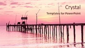  Presentation with meditation reiki - Presentation theme enhanced with god path - nightfall by the sea evening background and a lemonade colored foreground