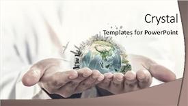  Presentation with nasa - Amazing slide deck having gods protection - male hands holding world concept backdrop and a cream colored foreground